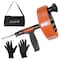 Drainx Heavy-Duty-Steel Pro Drum Drain Auger, 25 Ft., with Work Gloves and Carrying Pouch EHX1-1010 - alternate 4